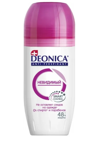 DEONICA антиперспирант жен. невидимый 50мл ролл